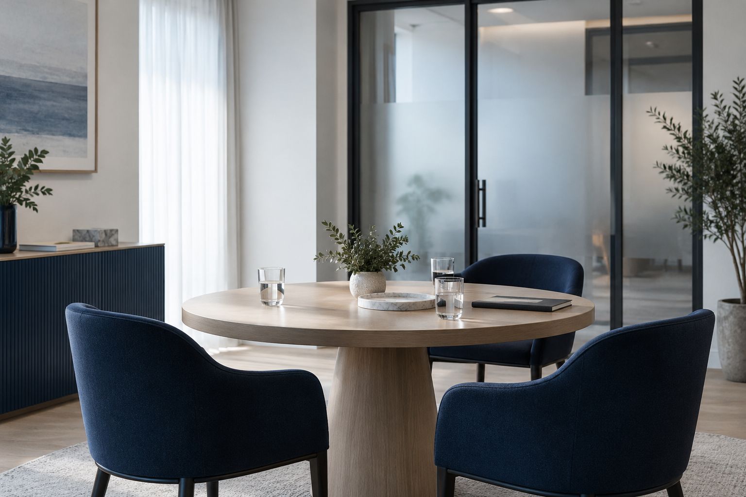 Büro görüşme alanını temsil eden görsel